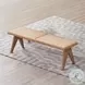Velentina Rattan and Natural 51" Upholstered Bench