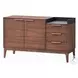 Bevis Engineered Stone and Walnut Server