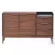 Bevis Engineered Stone and Walnut Server