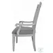 Katia Light Gray Linen and Weathered White Arm Chair Set of 2