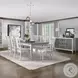 Katia Light Gray Linen and Weathered White Arm Chair Set of 2