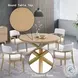 Kasem Oak 54" Round Dining Table