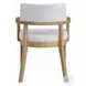 Kasem Gorge Fabric and Oak Arm Chair Set of 2