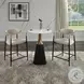 Jaramillo Beige Linen and Black Counter Height Chair Set of 2