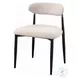 Jaramillo Beige Linen and Black Side Chair Set of 2