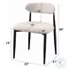 Jaramillo Beige Linen and Black Side Chair Set of 2