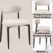 Jaramillo Beige Linen and Black Side Chair Set of 2