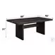 Jaramillo Gold and Rustic Espresso 80" Rectangular Dining Table
