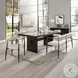 Jaramillo Gold and Rustic Espresso 80" Rectangular Dining Table