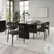 Jaramillo Black Chenille and Black Arm Chair Set of 2