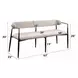 Jaramillo Beige Upholstered 62" Dining Bench