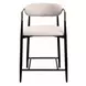 Jaramillo White and Black 28" Round Marble Top Counter Height Dining Room Set