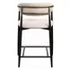Jaramillo White and Black 28" Round Marble Top Counter Height Dining Room Set