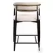 Jaramillo Beige Linen and Black Counter Height Chair Set of 2