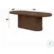Gamarya Dark Oak 87" Oval Dining Table