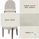 Gamarya Beige Chenille and Dark Oak Side Chair Set of 2