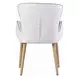 Qwin White and Weathered Oak Marble Top Dining Room Set