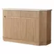 Qwin Gray and Natural 2 Door Marble Top Server