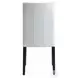 Carena Light Gray Fabric and White Walnut Side Chair Set of 2