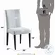 Carena Light Gray Fabric and White Walnut Side Chair Set of 2