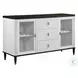 Carena White and Walnut Extendable Rectangular Dining Room Set