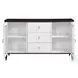Carena White and Walnut Extendable Rectangular Dining Room Set