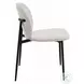 Klaus White Boucle and Black Side Chair Set of 2