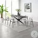 Klaus White Boucle and Black Side Chair Set of 2