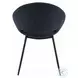 Klaus Black Boucle and Black Side Chair Set of 2