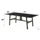Destin Ceramic and Walnut 71" Rectangular Dining Table