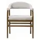 Darcy White and Dark Walnut Marble Top Dining Room Set