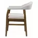 Darcy White and Dark Walnut Marble Top Dining Room Set