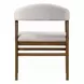 Darcy White and Dark Walnut Marble Top Dining Room Set