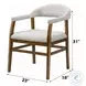 Darcy Dark Walnut Arm Chair Set of 2