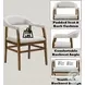 Darcy Dark Walnut Arm Chair Set of 2