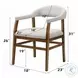 Darcy Dark Walnut Arm Chair Set of 2