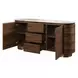 Willene White and Dark Oak 71" Rectangular Ceramic Top Dining Room Set