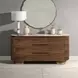 Willene White and Dark Oak 2 Door Ceramic Top Server