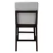 Edwyn White and Espresso Square Marble Top Counter Height Dining Room Set
