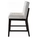 Edwyn White and Espresso Square Marble Top Counter Height Dining Room Set