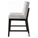Edwyn Gray Linen and Espresso Counter Height Chair Set of 2