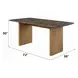 Jaramillo Natural 72" Rectangular Marble Top Dining Table