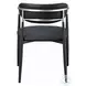 Jaramillo Black Synthetic Leather Arm Chair Set of 2
