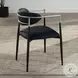 Jaramillo Black Synthetic Leather Arm Chair Set of 2