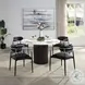 Jaramillo Black Synthetic Leather Arm Chair Set of 2