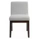 Edwyn White and Espresso Round Marble Top Dining Room Set