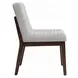 Edwyn White and Espresso Round Marble Top Dining Room Set