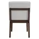 Edwyn White and Espresso Round Marble Top Dining Room Set
