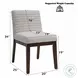 Edwyn Gray Linen and Espresso Side Chair Set of 2