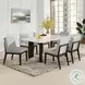 Edwyn Gray Linen and Espresso Side Chair Set of 2
